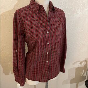 Allison & Co Red and Black Plaid Shirt